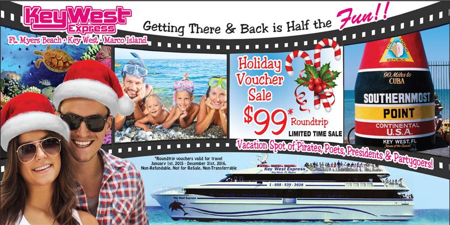 $99 Holiday Voucher Sale. Travel from Jan 1, 2015 - Dec 31, 2016.. Buy NOW bit.ly/1icW347 #LoveFL #swfl #nuts