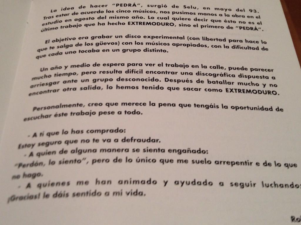 extremoduro__'s tweet photo. "...pero de lo único que me suelo arrepentir es de lo único que no hago." http://t.co/tHpyI3rUdF