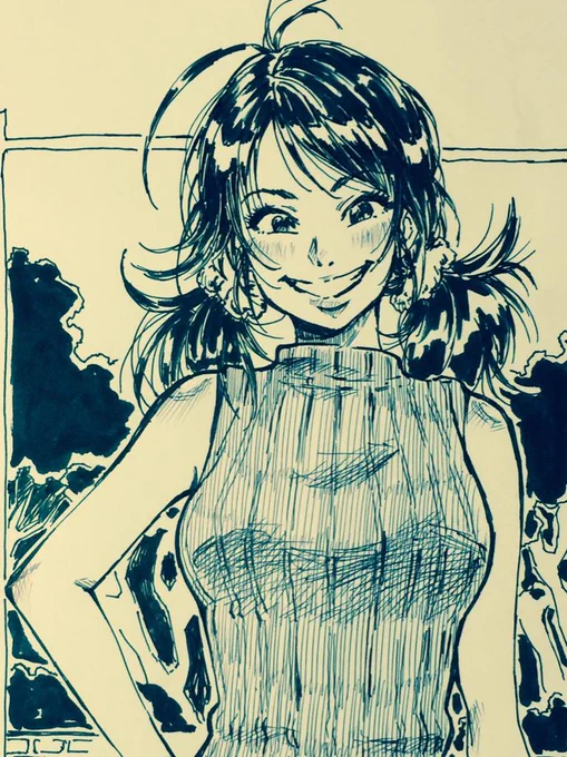 ボールペン練習してます。 