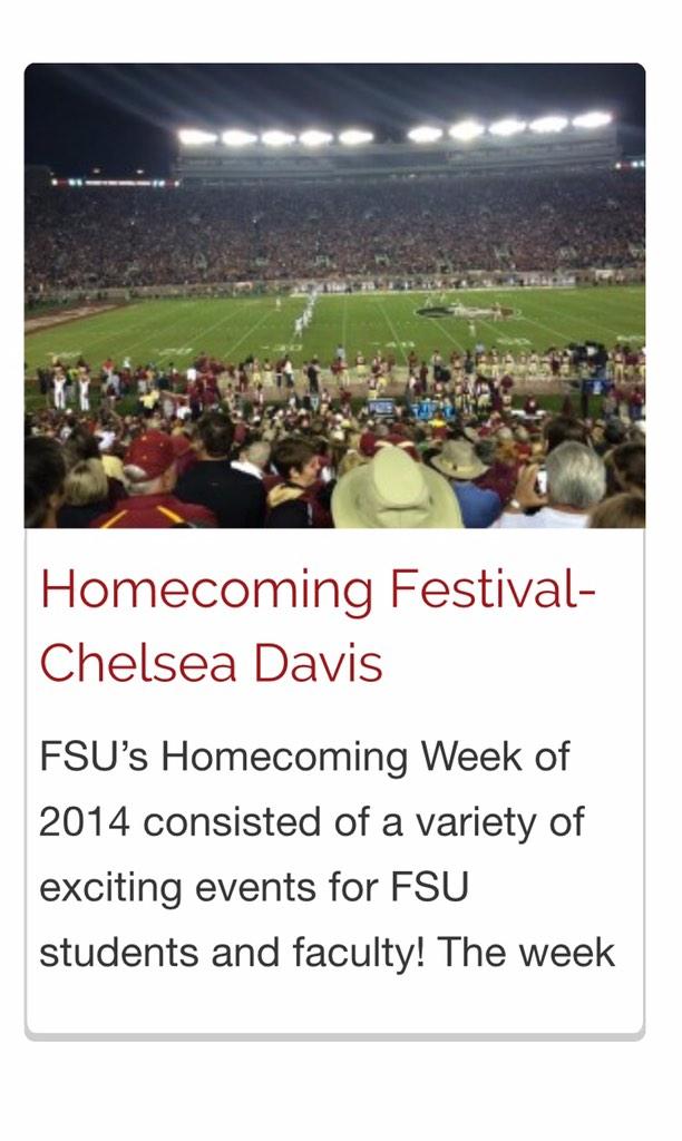 GetInvolvedFSU's tweet image. Check out the new blog and get plugged in with Homecoming events!