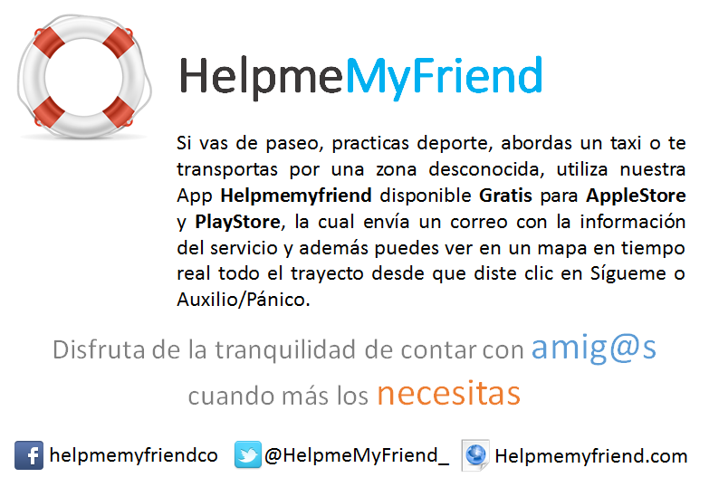 HelpmeMyFriend_'s tweet photo. Siente la #tranquilidad de contar siempre con #amigos, utiliza cada día, en cada viaje @HelpmeMyFriend_ http://t.co/kEJYYaxxBv