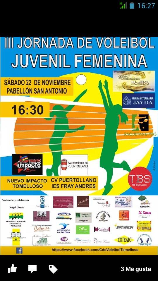 CVTomelloso's tweet photo. Esta semana doble sesión de voley!!! OS esperamos. http://t.co/Bql4QMpUtu