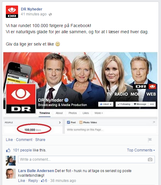 MagnusBjerg's tweet photo. @brandttoby @KV_Villumsen @ThorleifRavnbak Hvor bliver den lovede 100k-video af? #storeforventninger http://t.co/Y21naV0Gk7