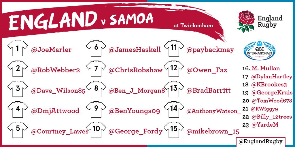 England v Samoa - Who should play? - Page 2 B20RLuNIcAAM7pR