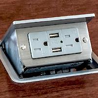 HubbellHCI's tweet image. Hubbell has developed the UL listed 2X2 USB Work Surface Pop-Up Box. Ideal for the desktop charging of smart devices.