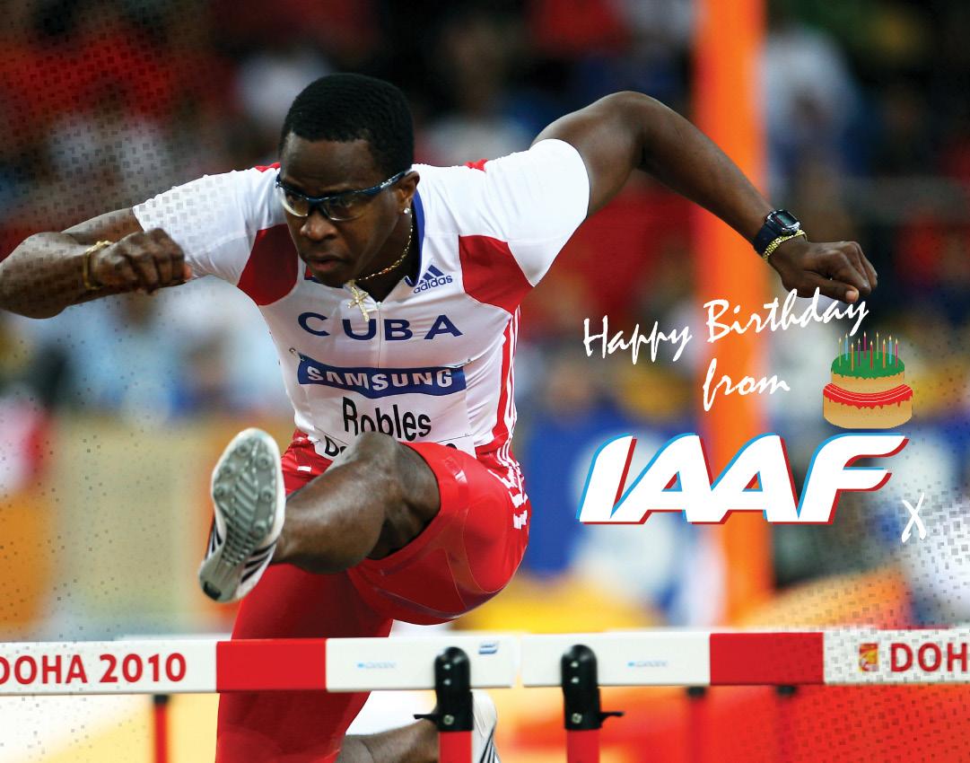 Happy birthday to world indoor and Olympic gold medal winning hurdler Dayron Robles! Have a great day! 