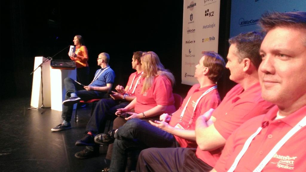 buckleyplanet's tweet image. Closing panel selfie at #spcon14