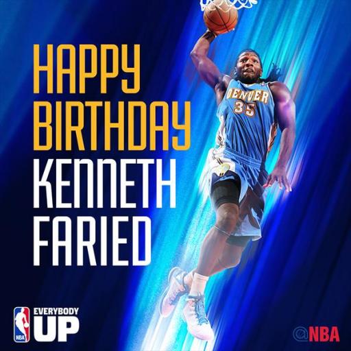 Join us in wishing a happy birthday Kenneth Faried the Manimal.  