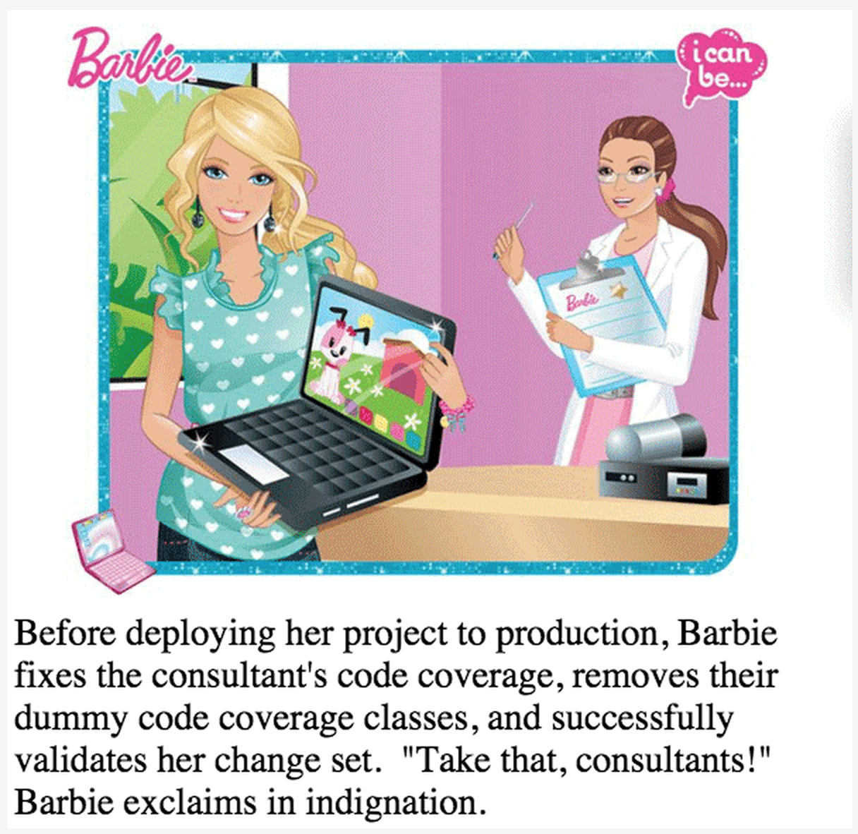 computer programmer barbie