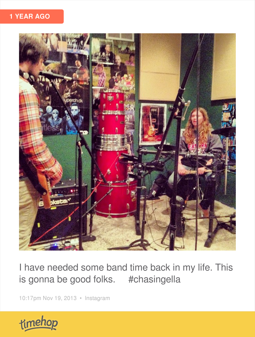jwoz9's tweet photo. Exactly one year ago today @chasingellaband was formed.  http://t.co/xGPmxQjOqY http://t.co/E0HiNWn3bL