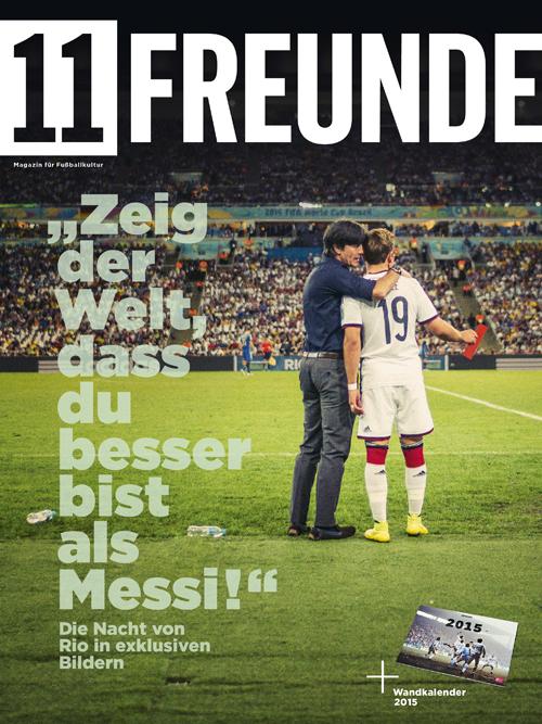 11Freunde_de's tweet photo. Die neue 11FREUNDE mit exklusiven WM-Bildern, Magath+HW4. Morgen im Handel, jetzt bei iTunes https://t.co/OBU6lnxqNq http://t.co/UJLe9tsrvm