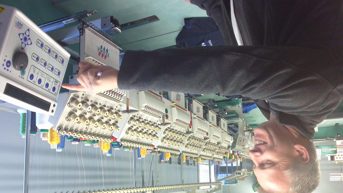 henrymills69's tweet photo. Safety measures so you don't get your hand in the stitching machine... but there are ways around everything! http://t.co/Zxg2NioUri