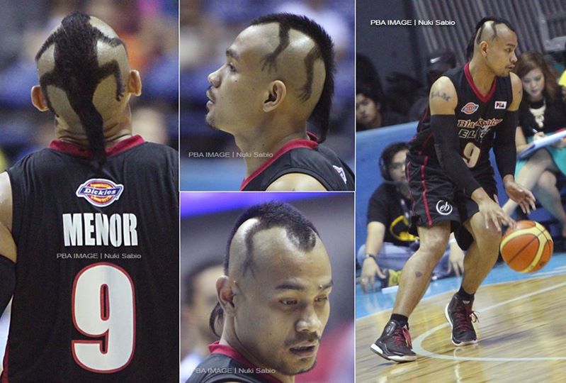 carrusel's tweet photo. ¿El mejor corte de pelo de la historia? Del crack Ogie Menor, juega en los Blackwater Elite de Filipinas #LizardLook http://t.co/D0N2PwgFhi