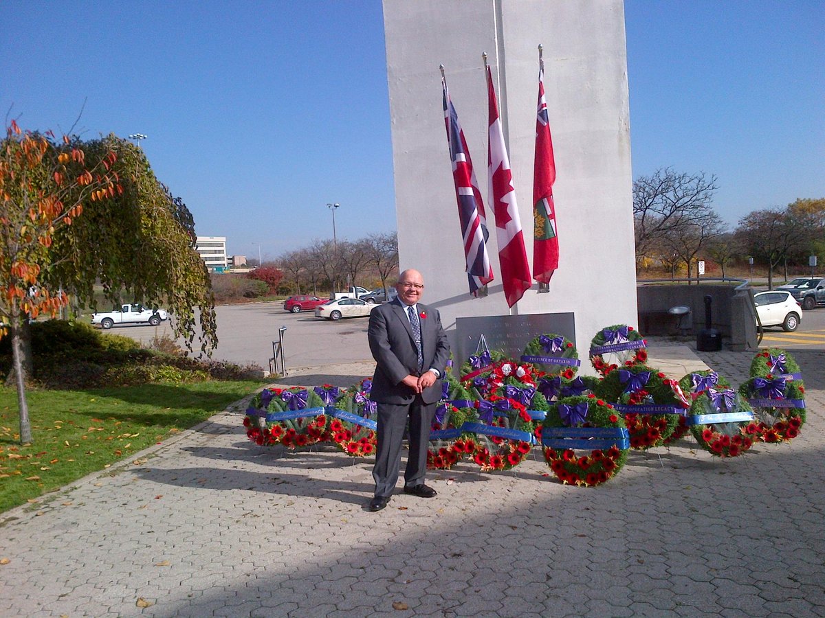 At the Etobicoke Cenotaph on Remembrance Day. Lest We Forget.