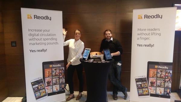 readly's tweet photo. We are loving this fantastic pic of our team at #BIS2014, have a great time guys! @jameslee_1985 http://t.co/baov4NPyiu