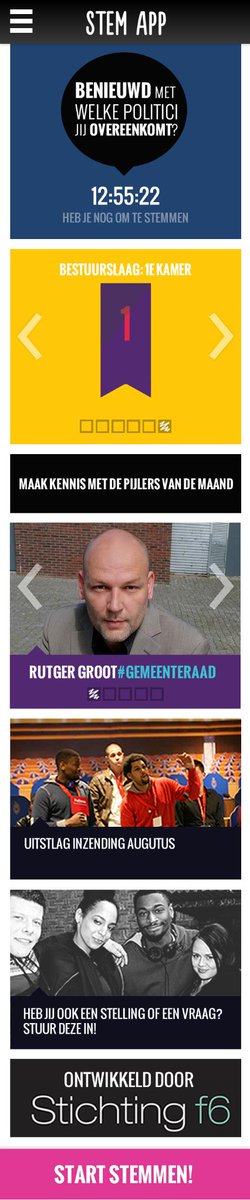 f6Stemapp's tweet photo. @Stichtingf6 is met een stand over de StemApp 27 nov. bij studiemiddag de Levende Rechtsstaat #maatschappijleer http://t.co/v03MsuueZl