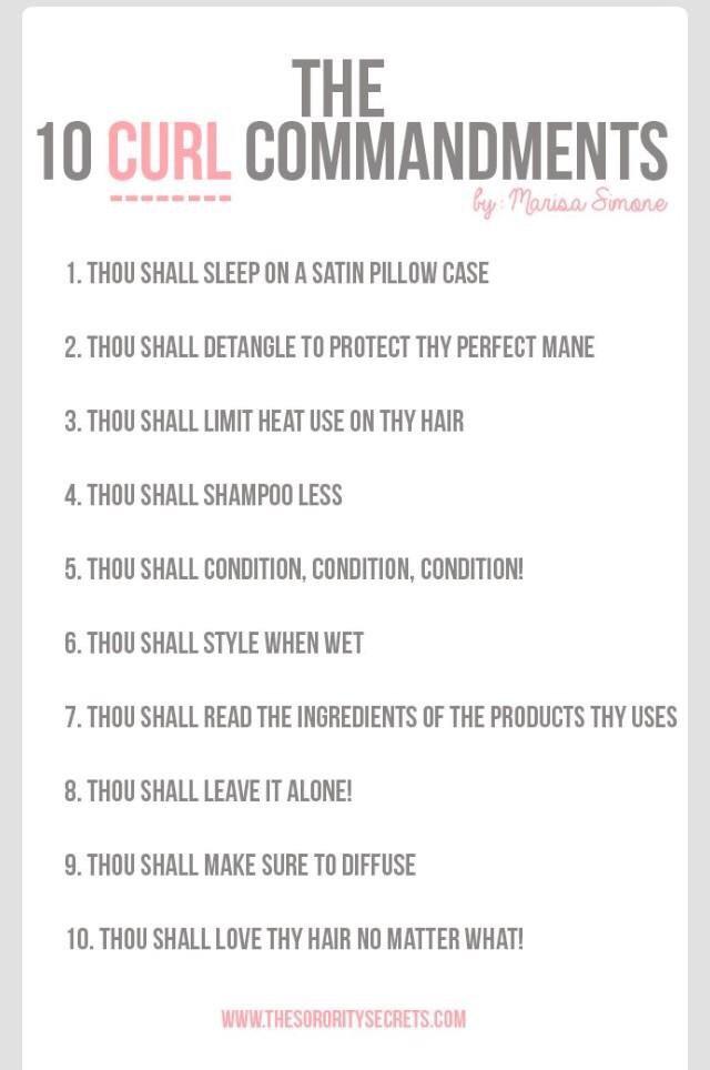 Curlchronicles's tweet photo. If you don't want to be bald, abide by these Curl Commandments 💁💇 http://t.co/aDPiM6SoE4