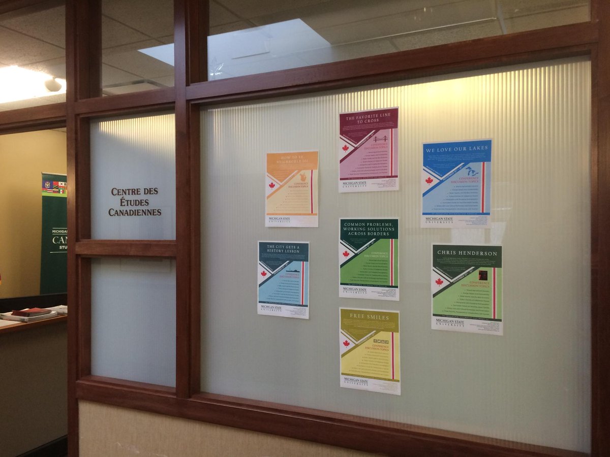 2014MWACS's tweet image. Taking down our #MWACS posters over at MSU's Canadian Studies Center @msucanadian. Until next time...