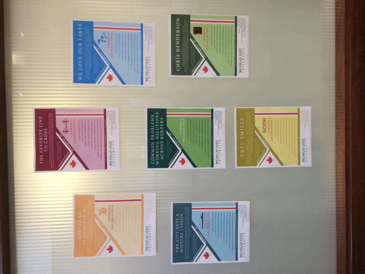 2014MWACS's tweet image. Taking down our #MWACS posters over at MSU's Canadian Studies Center @msucanadian. Until next time...