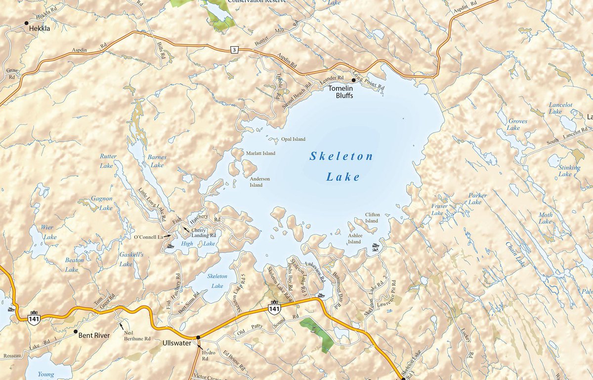 Cottage Country Maps On Twitter Cool Fact Skeleton Lake Is 100m
