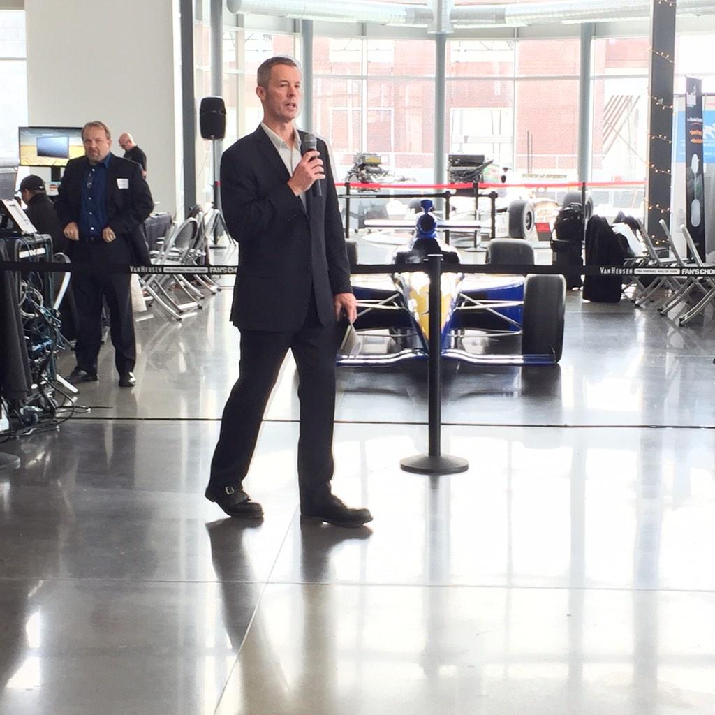 L2DesignLLC's tweet image. .@Jeff_Echols is getting the @AIAIndiana #AIAINtech14 #techsymposium kicked off at @DallaraIndyFty