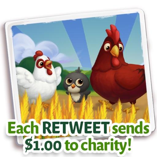 #Farm4Good, RETWEET &amp; play <a href="/FarmVille2/">FarmVille 2</a> to help raise $ for <a href="/WholesomeWave/">Wholesome</a> charity zynga.tm/hwId