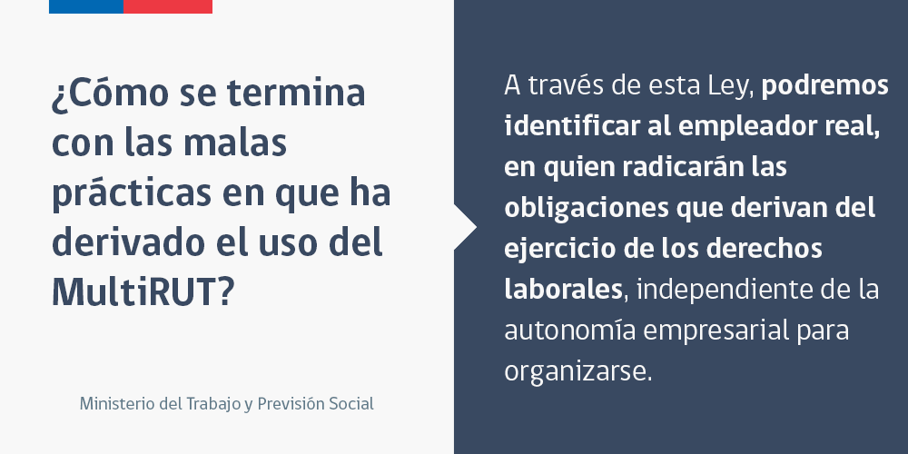 MintrabChile's tweet photo. Ahora, el #MultiRUT no podrá usarse más en perjuicio de los derechos de los trabajadores http://t.co/oky8e1iS41 http://t.co/DxGh2xoAiu