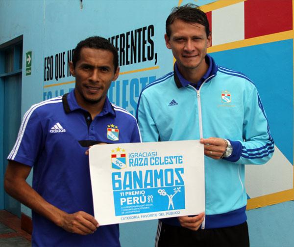 #sportingcristal les da las gracias por ayudarnos a ganar el #11PremioPeru2021 RSE con La Raza Celeste. ¡Histórico!