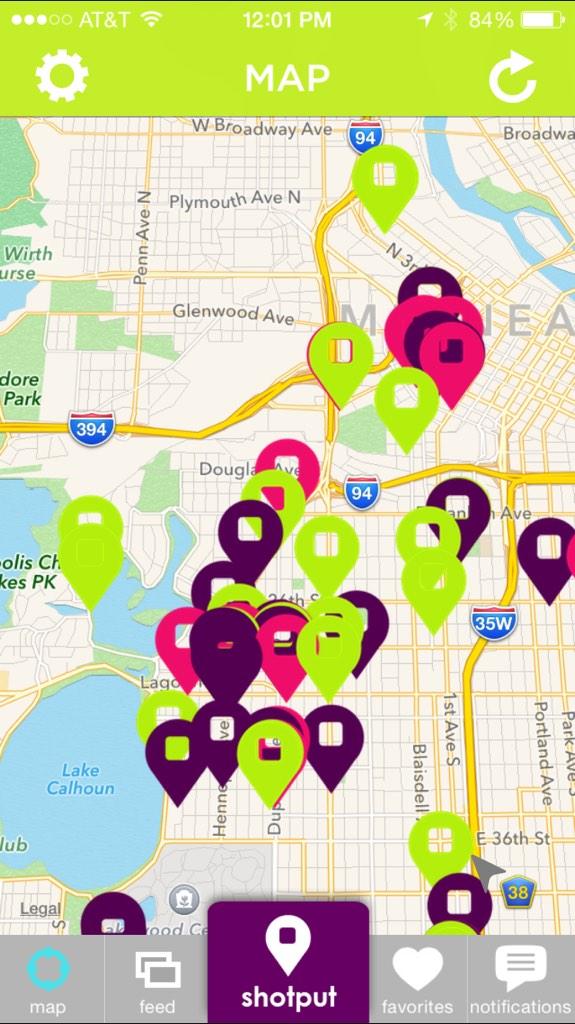 ShotputApp's tweet image. Lots of shotputs in #Minneapolis! Get the app to unlock them and shotput photos of your own shotput.me