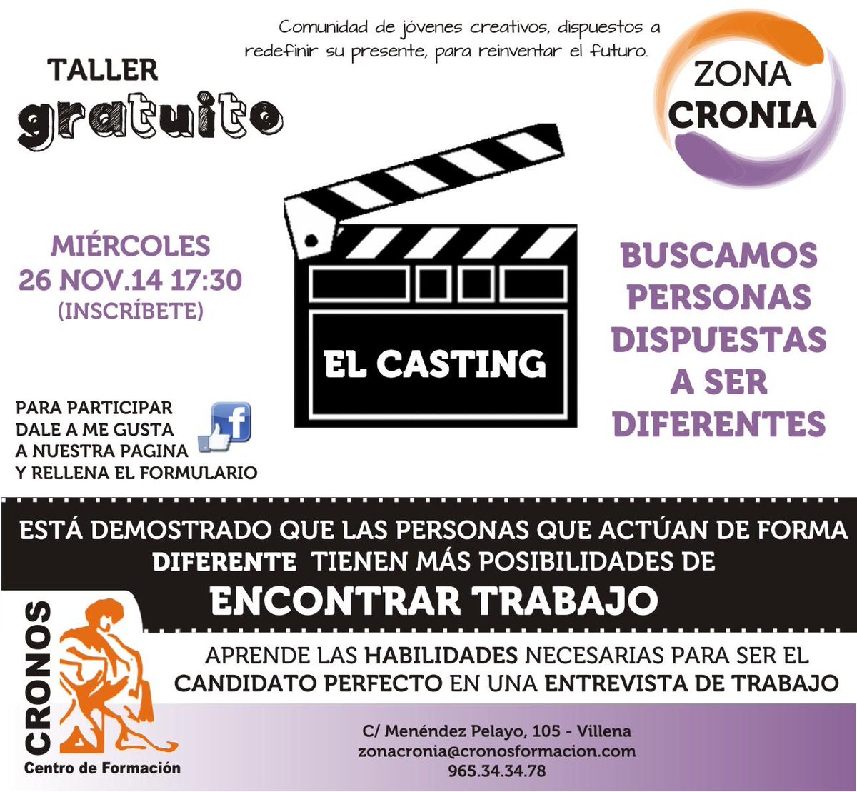 ZonaCronia's tweet photo. @ZonaCronia presenta: "EL CASTING" Inscríbete!!! http://t.co/qisV5Fx4Lc http://t.co/kIltP8ly8P