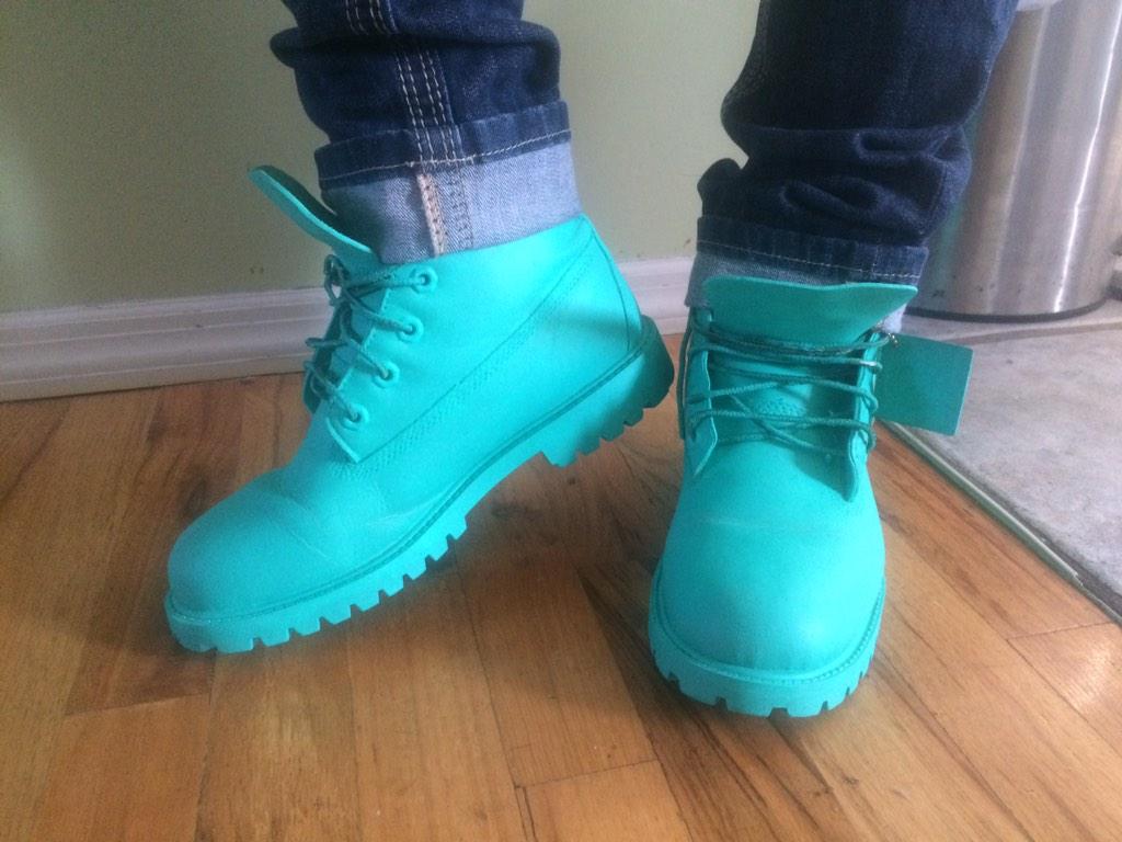 turquoise timbs