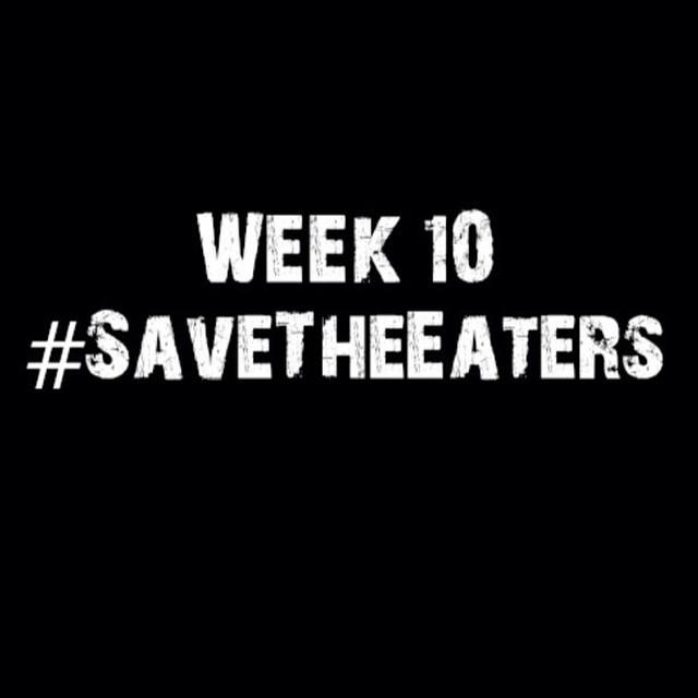 OffsideOverseas's tweet photo. Week 10. Hopefully not the last;
#savetheeaters http://t.co/Yz8tPltygv http://t.co/vbQkWCk0ZW