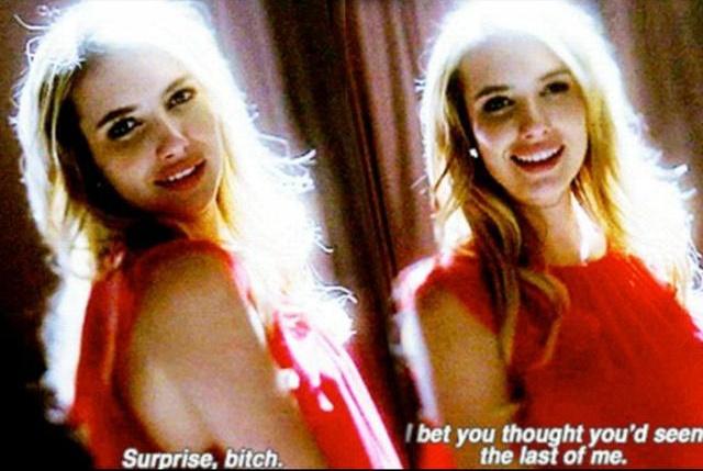 When someone unfollows you but you still pop up in their TL #AHSFREAKSHOW