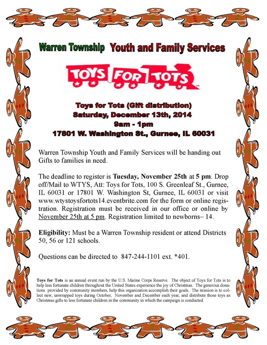WarrenTownship's tweet photo. Deadline to register November 25th 2014
Too cold outside? http://t.co/4lNCf7UuM0
#warrentownship
#helpingthecommunity http://t.co/ke7wgqo0df