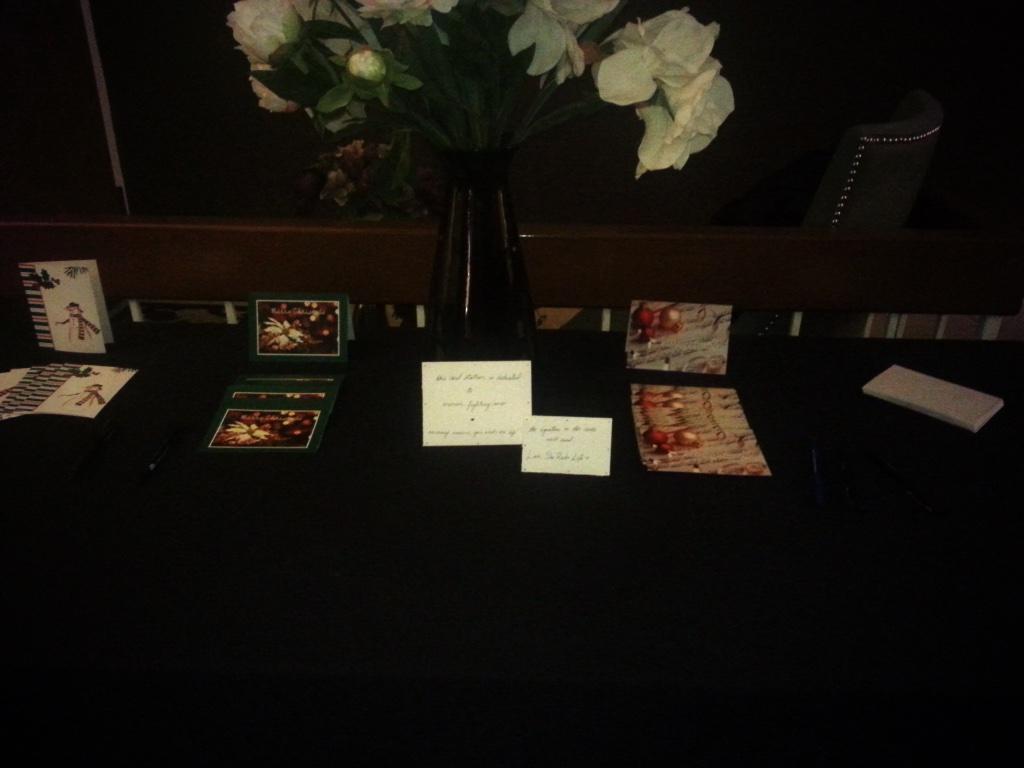 sherockslife's tweet photo. KNOTS OF LOVE Christmas Card Station for women, teens &amp; children fighting cancer! #christmas #handmade #hope http://t.co/3PnDzyvapi