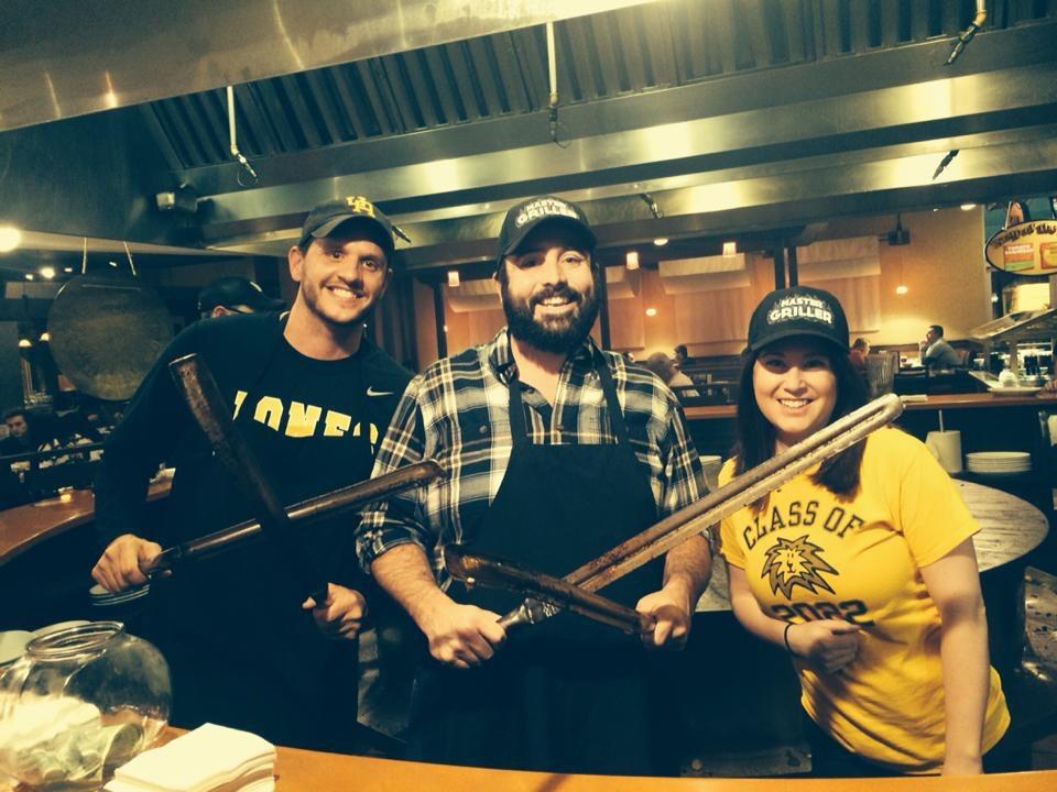 JonesFine's tweet photo. Grill Masters with @pshurley and Miss Bossart.  Thanks @bds_Mongolian for supporting Tremont!  #uaschools http://t.co/41iehnKX06