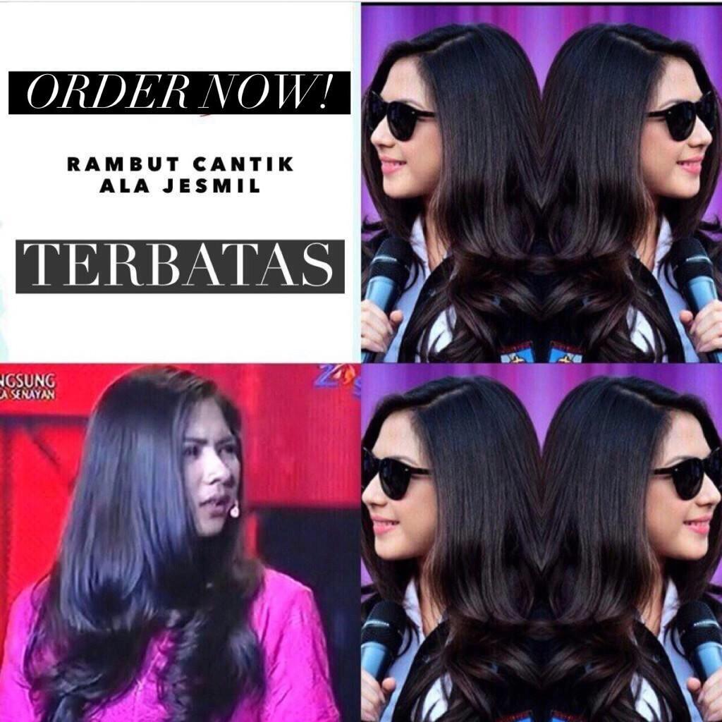 choushop's tweet photo. MAU PUNYA RAMBUT ALA JESMIL SEPERTI INI? Atau rambut sehat seperti di foto? BERKILAU&amp;CEPAT PANJANG? PIN:24EFF883 http://t.co/MjXF50OQD9