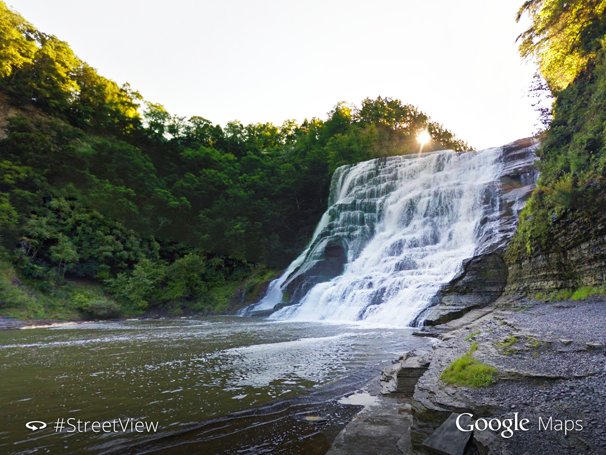 googlemaps's tweet photo. Gorge yourself on trails and falls—now you can explore Ithaca, NY on #StreetView. http://t.co/ZFtFBPZXmE http://t.co/I3sOlbDeHv