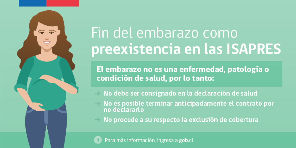 GobiernodeChile's tweet photo. Porque el embarazo NO es una condición de salud o patología, deja de ser preexistencia http://t.co/bEb50JVhPa http://t.co/j1fGF2DgM9