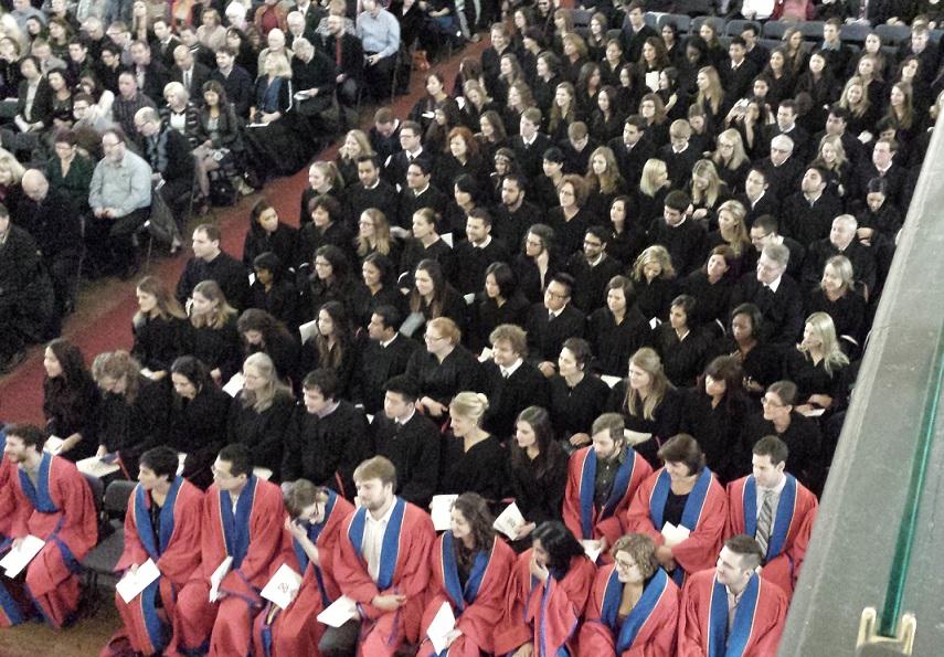 queensualumni's tweet photo. Congratulations to all of our newest alumni! Your hard work and dedication has paid off. #QGrad14 #145ThousandStrong http://t.co/FEL4FsSK9v