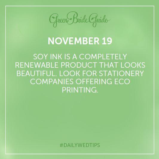 GreenBrideGuide's tweet image. #dailywedtips #greenwedding