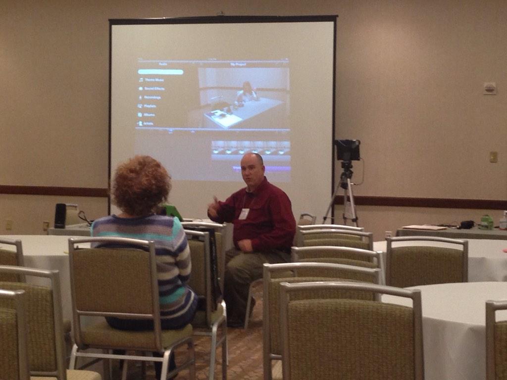 Katy_Booher's tweet photo. Inspired by Sam Bennion's passion for his students and iMovie #MELLpotential Let's make a movie! http://t.co/Iren9U5pnM