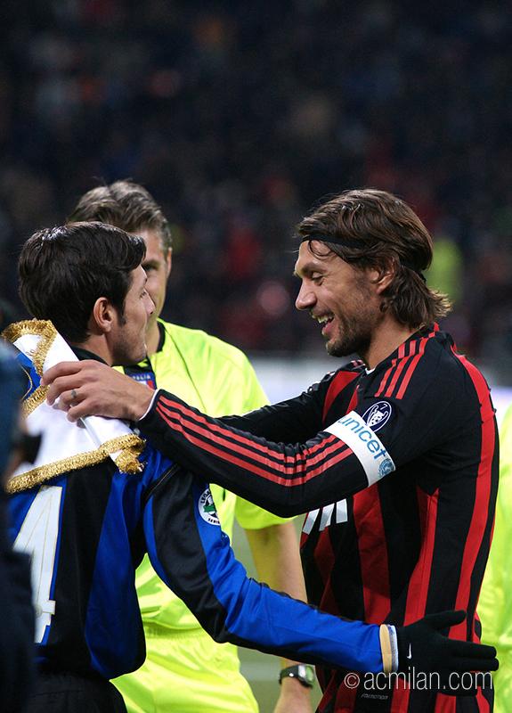 サネッティ＋マルディーニ＝ミラノダービー103試合出場 @acmilan