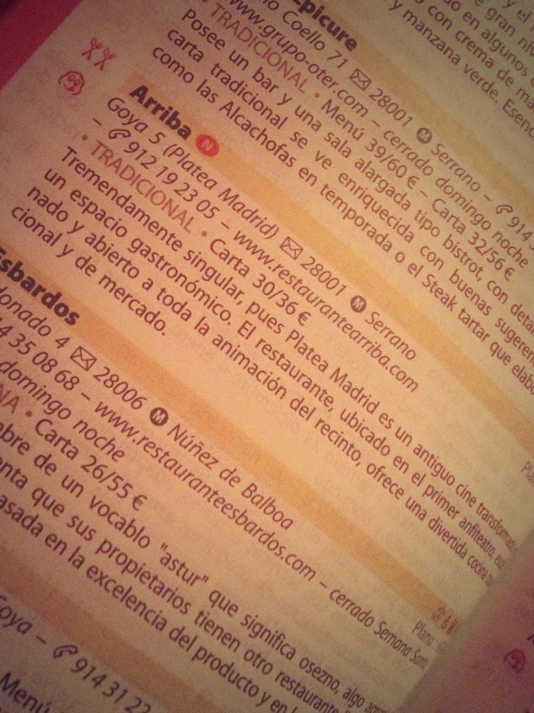 davidcastillo01's tweet photo. Muy feliz con la inclusión de @ArribaRest de @RamonFreixa en Guía @MichelinGuides como nuevo BIB GOURMAND 👏👏 http://t.co/0SoDRXfmyJ