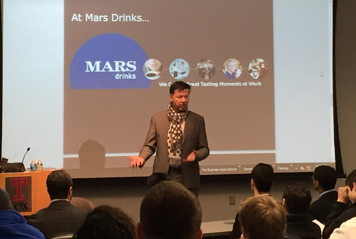 Today, @tu_iba welcomed Xavier Unkovic, Global Pres. of Mars Drinks, for a Q&amp;A session on global business @foxschool