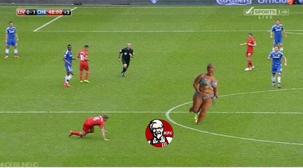 SundayChants's tweet photo. GERRARD SLIPPED AND GEMMA IS AWAY. http://t.co/HOIRQLZF4S