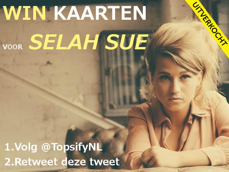 TopsifyNL's tweet image. Volg @TopsifyNL, Retweet deze tweet en maak zo kans op 2 tickets voor @SelahSue in @ParadisoAdam op 25 november!