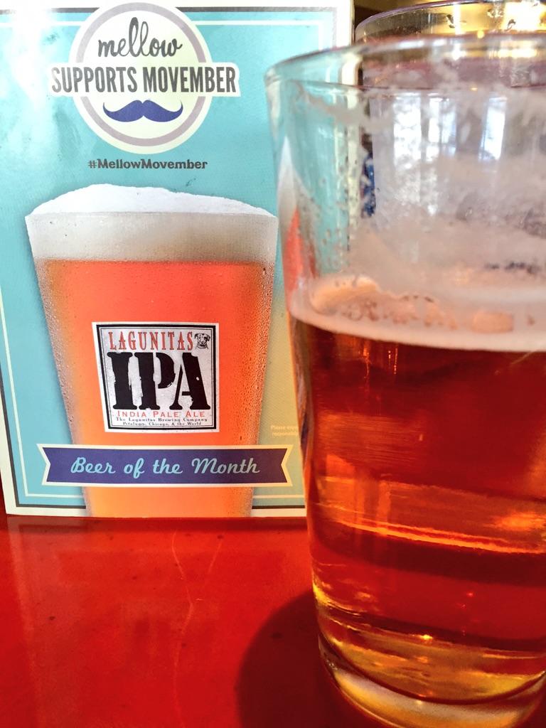 matta_tpa's tweet photo. celebrated a #Movember lunch @MellowBrandon with some @lagunitasbeer #IPA #craftbeer @JJTaylorFL http://t.co/HJGSm9lpFu