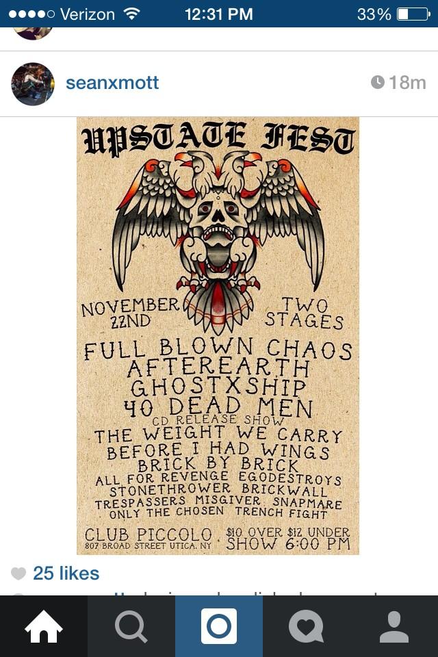 Utica this Saturday lets get wild !!!!