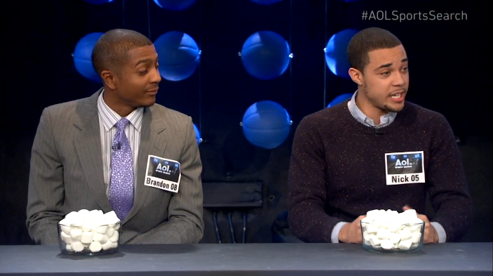 AOL's tweet photo. It wouldn't be a competition without a little smack talk: http://t.co/whfZJ19ik7 #AOLSportsSearch #WatchAt4pm http://t.co/zosjFZLpvu